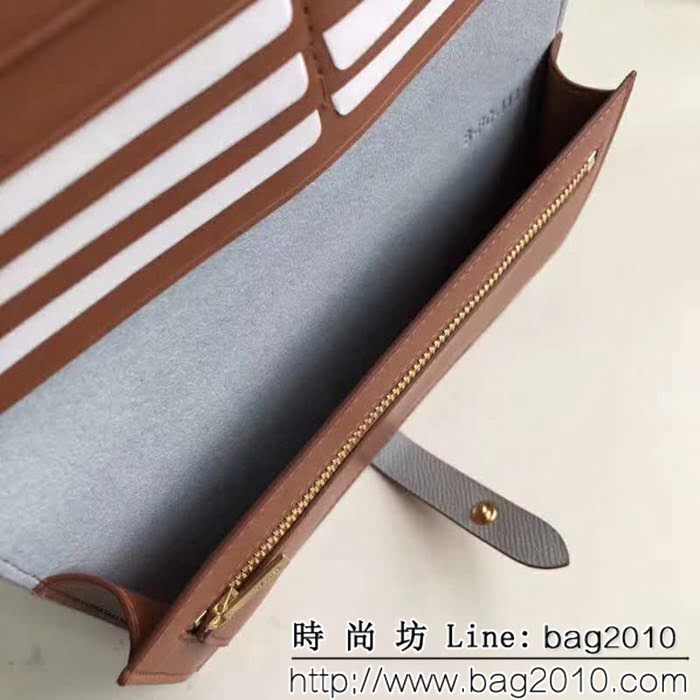 CELINE賽琳原單 專櫃 手掌紋牛皮搭扣拼色錢夾 4148 SL1450